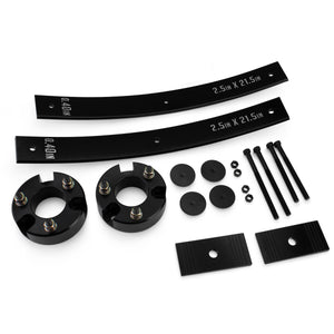 2005-2023 Nissan Frontier 3" Front Strut Spacers + 2" Rear Add-A-Leaf Full Lift Kit With Axle Shims