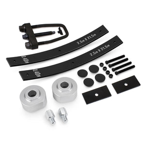 1983-1996 Ford Bronco I 4x4 2" Front Lift Spacers + Rear Long Leafs Full Lift Kit With Axle Shims + Tool
