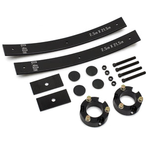 1995.5-2004 Toyota Tacoma 2WD 4WD 3" Front Strut Spacers + 2" Rear Long Leafs Full Lift Kit Axle Shims Included