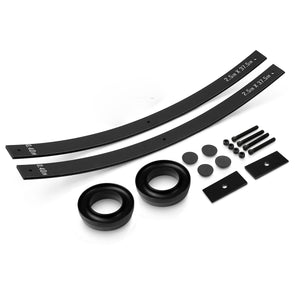 1988-1998 Chevy C1500 2WD 3" Front Strut Spacers + 2" Long Leafs Full Lift Kit + Axle Shims