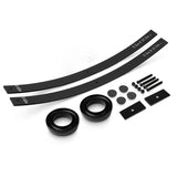1992-1999 Chevy Suburban 2500 2WD 3" Front Strut Spacers + 2" Long Leafs Full Lift Kit + Axle Shims